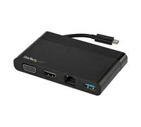 StarTech.com Adaptador Multipuertos USB-C 4K con HDMI, VGA, Ethernet Gigabit y USB 3.0 - Mini Docking Station USB Tipo C de Viajes a HDMI de 4K o VGA 1080p - Replicador de Puertos USBC