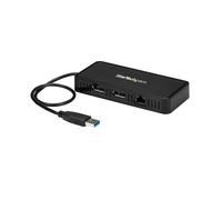 StarTech Mini Dock USBA2DPGB – USB-A 3.0, DisplayPort doble 4K 60 Hz, LAN GbE, negro