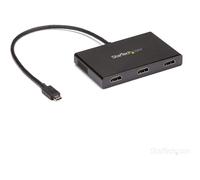 StarTech.com Adaptador Multimonitor de 3 Puertos - Divisor Splitter de Vídeo USB-C a 3x HDMI - Hub MST USB Tipo C a HDMI - 4K 30Hz Doble o 1080p Triple - Compatible con TB3 - Windows