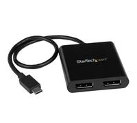 Splitter - StarTech.com MSTCDP122DP Divisor Multiplicador USB-C a DisplayPort 2 Puertos Hub MST