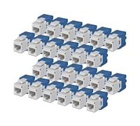StarTech Pack 24 Jacks Keystone Cat6 RJ45 180 sin Herramientas - Blanco