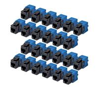 StarTech Pack 24 Jacks Keystone Cat6 RJ45 180 sin Herramientas - Negro