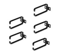 StarTech Pack 5 Ganchos Anilla D Vertical 1U 4,5x10cm (CMHOOK1UN5PK) | Para racks 19 y 10 pulgadas, Abertura frontal amplia, Para centro de datos y armarios de red