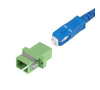 StarTech Paquete de 10 Acopladores de Fibra Óptica SC a SC Monomodo - Acoplador de Fibra Óptica OS2 Simplex SC/APC con Brida