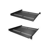 StarTech Paquete de 2 Bandejas 1U ventiladas para rack (estante cantilever) Acero 20 kg 40 cm
