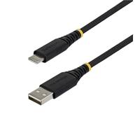 StarTech - Paquete de 5 cables de carga rápida USB-A a USB-C de 3ft / 91 cm, 15 W 3 A, cubierta de nailon trenzado de doble capa, cable de carga USB-A a tipo C duradero, cable USB A a USB C