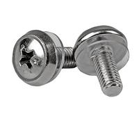 StarTech Paquete de 50 Tornillos M5 y Tuercas Jaula Niqueladas para Rack