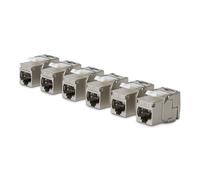 StarTech Pack 6 Jacks Keystone Cat8 RJ45 STP 180 sin Herramientas