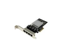STARTECH PCI Express Tarjeta de red Gigabit Ethernet de 4 puertos con chipset Intel I350 - PCI Express x 4