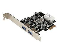 StarTech Pexusb3s25 - Tarjeta adaptadora USB 3.0 de 2 puertos Pci Express Superspeed con Uas