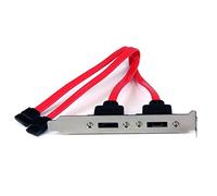 StarTech Platina Bracket 2 Puertos SATA a eSATA Placa Base (ESATAPLATE2) | Compatible con la especificacion Serial ATA III, Montaje en ranura