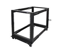 Startech Rack Abierto Ajustable De 4 Columnas 12u One Size Black