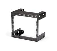 StarTech Rack Abierto 2 Post 8U 19" Montaje Mural 12" Fondo Negro