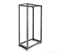StarTech Rack Abierto 42U 4 Columnas 19in, Profundidad 101cm, Móvil, 600kg | Compatible con equipos informáticos, Cumple EIA/ECA-310-E, Tuercas jaula y tornillos incluidos