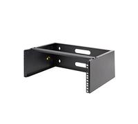 StarTech Rack Mural 4U 19in 35cm Panel de Parcheo Perfil Bajo (WALLMOUNT4) | Bastidor de red de perfil bajo, Para switches y equipos poco profundos, Gestion de cables por detrás