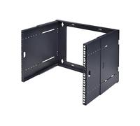 StarTech Rack Mural 8U 2 Postes 19in Profundidad Ajustable (WALLMOUNT8-HAF) | Bastidor para servidores de poca profundidad, Costados desplegables ajustables, Cumple EIA-310