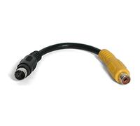 StarTech.com 6 in. S Video to Composite Video Adapter Cable - S-Video to Composite Video - Low Profile - 4 Pin S Video to RCA (SVID2COMP) Black