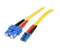 StarTech SMFIBLCSC1 - Cable Adaptador monomodo dúplex de Fibra óptica LC-SC, 1 m