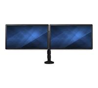 StarTech Soporte 2 Monitores 13-27in, VESA, Negro (ARMBARDUOG) | Hasta 8kg por monitor, Mordaza u ojal, Rotación 360, Inclinación y giro 30 grados