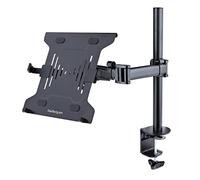StarTech.com Soporte de Montaje para Portátil - Soporte VESA de Monitor de 34 Pulgadas (8kg) o Bandeja VESA Articulada para Portátil (4,5kg) - Montaje en Grommet/Mordaza (A-Laptop-Desk-Mount)