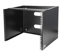 STARTECH Soporte De Montaje En Pared Para Rack Plano 8HE, Negro