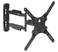 StarTech.com Soporte de Pared para TV de Movimiento Completo - Pantallas VESA de 32"-55" (35kg) - Soporte Universal para Pantalla Plana de Perfil Bajo - Brazo Articulado Resistente Ajustable en Inclinación/Giro