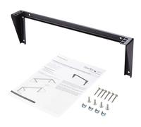 StarTech Soporte Mural Vertical 1U para Parcheo 19in - 56,7kg (RK119WALLV) | Bracket de acero para equipos de red, datos y AV, montaje vertical u horizontal