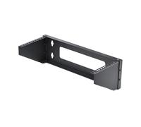 StarTech Soporte Mural Vertical 4U para Parcheo 19in - 55kg (RK419WALLV-N) | Bracket de acero calibre 14 para equipos de red, orificios en ojo de cerradura
