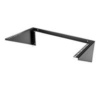 StarTech Soporte Mural Vertical 6U Panel de Conexiones 19in (RK619WALLV) | Bracket de acero para equipos de red y datos, montaje vertical u horizontal