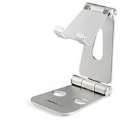 StarTech.com Base para Móvil y Tablet - Aluminio - Plegable - Soporte Ajustable para Tablet - Soporte Multidispositivo