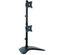 StarTech.com Soporte Vertical de Acero de Servicio Pesado para dos Monitores - Base Ajustable VESA para Pantallas de hasta 27 Pulgadas