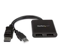 StarTech Splitter Multiplicador DP a 2 puertos DisplayPort - Hub MST Conecte dos monitores equipados con DisplayPort a un ordenador portátil o un Ultrabook™, a