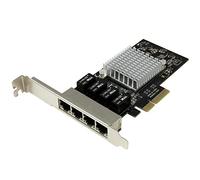 Startech 4-port Gigabit Ethernet Network Card One Size Black