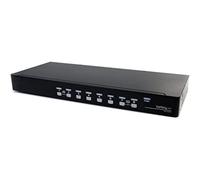 StarTech.com Conmutador Switch KVM 8 Puertos de Vídeo VGA HD15 USB 2.0 USB A y Audio - 1U Rack Estante