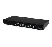 StarTech.com Conmutador Switch KVM 8 Puertos de Vídeo VGA HD15 USB 2.0 USB A - 1U Rack Estante