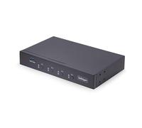 StarTech Switch KM/USB 4 puertos – Conmutador KM USB 3.0, conmutación por ratón, audio 3,5mm TAA