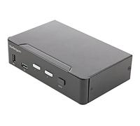 StarTech Switch KVM 2 Puertos HDMI 2.0 4K 60Hz UHD HDR con Hub USB 3.0 | Ideal para CAD/CAM, edición de vídeo y creación de contenido, Compatible con Dell, HP y Lenovo