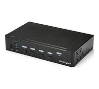 StarTech Switch KVM 4 Puertos HDMI 1080p, Hub USB 3.0 para Periféricos