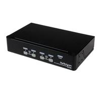 StarTech Switch KVM 4 Puertos USB VGA 1U Montaje en Rack OSD (SV431DUSBU) | Función auto-scan para seleccionar ordenadores de forma secuencial, Conexiones de consola por USB