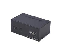StarTech Switch KVM P2ADDH462-KVM-SWITCH 2 puertos DP+HDMI 4K60Hz USB 2x5Gbps Audio Negro TAA