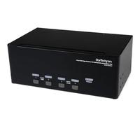 StarTech Switch KVM DVI 4 Puertos Triple Monitor, Hub USB, Audio, 1920x1200
