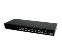 StarTech Switch KVM DVI USB 8 Puertos para Rack 1U, hasta 1920x1200 | Sin software ni controladores, Botones frontales y teclas de acceso rápido, Compatible con teclados y ratones inalámbricos