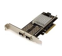 Tarjeta de Red - StarTech.com PEX20000SFPI Tarjeta PCI Express Red 10GB Fibra 2 Puertos SFP+ Abierto