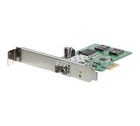 StarTech Tarjeta de Red PCIe Gigabit Ethernet Fibra 1 Puerto SFP Abierto | Soporte de perfil bajo y altura media, Tramas jumbo, Compatible con IEEE 802.3z 1000Base-SX/LX, SNMP v1