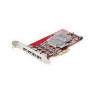 StarTech Tarjeta PCI Express de 4 Puertos USB-A - USB 3.2 10Gbps - Tarjeta de Expansión PCIe Hub Interno - 4 Controladores Independientes - TAA