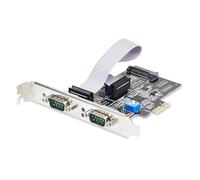 StarTech Tarjeta PCIe 2 Puertos DB9 RS232/422/485 (2S232422485-PC-CARD) | UART 16C1050, Perfil bajo y completo, Alimentacion configurable