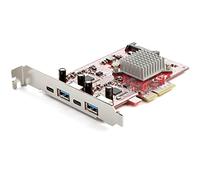 StarTech Tarjeta PCIe USB PEXUSB312A2C2V - 4 puertos (2x USB-C, 2x USB-A) 10Gbps USB 3.2 Gen2