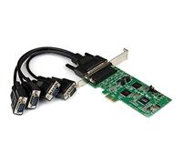 StarTech.com Tarjeta Adaptadora PCI Express PCIe de 4 Puertos Serie Serial Combo RS232 y RS485 RS 422 DB9 ( PEX4S232485 )