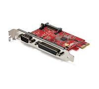 StarTech Tarjeta PCIe Serie y Paralelo, para Impresora LPT1 (PEX1S1P950) | Tarjeta controladora PCIe, Puerto DB25 paralelo, Puerto DB9 RS232, Tarjeta de expansion