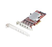 StarTech.com - Tarjeta PCIe USB-C de 4 Puertos - Hub Interno USB Tipo C - USB 3.2 10Gb - 4 Controladores In - P10Q4C-USB-CARD-LP
